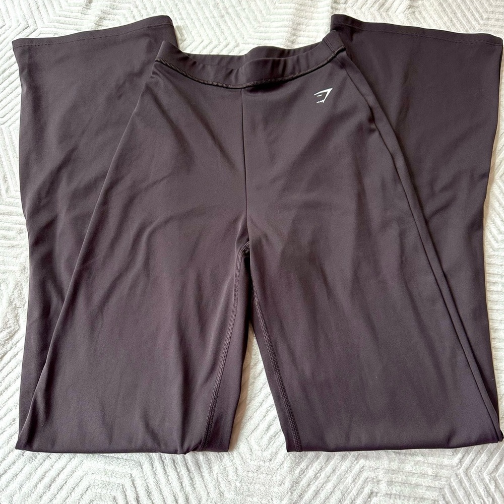 Gymshark Wide Leg Leggings Brown XS